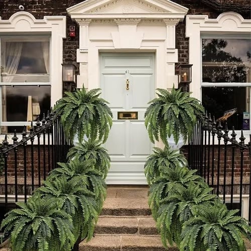 🌱 UV-Resistant Lifelike Artificial Boston Fern