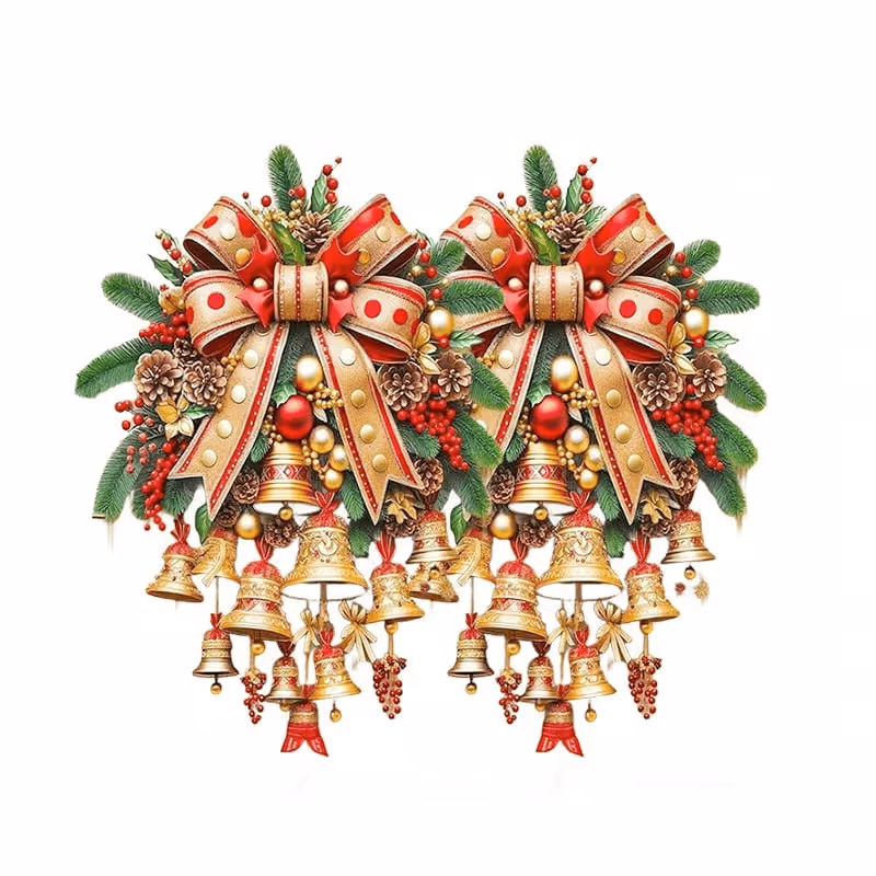 Christmas Bell Door Curtain