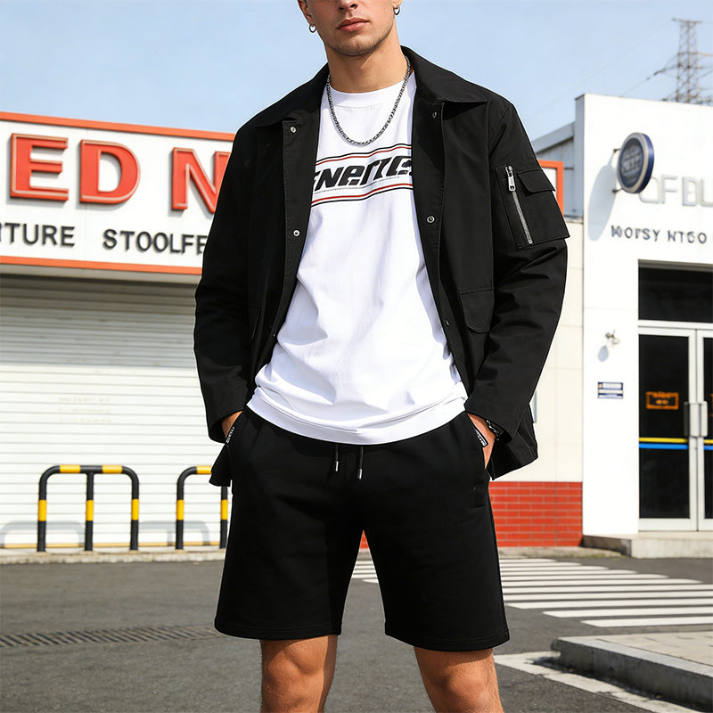 Casual sportshort met veel stretch voor heren