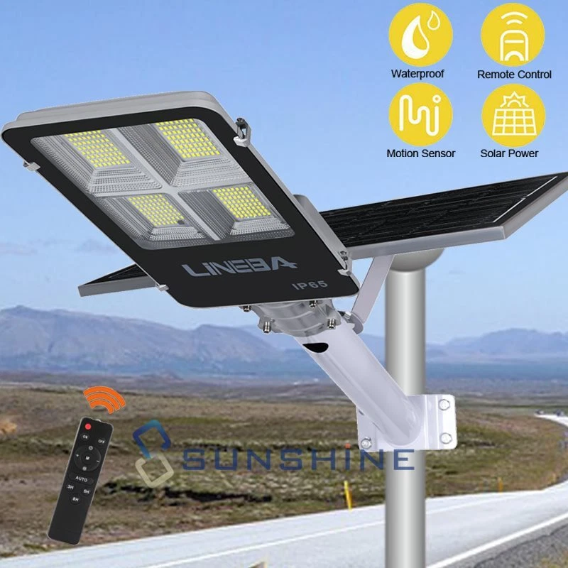 9999000LM Commercial LED Solar Street Light Motion Sensor Dusk-to-Dawn Road Lamp