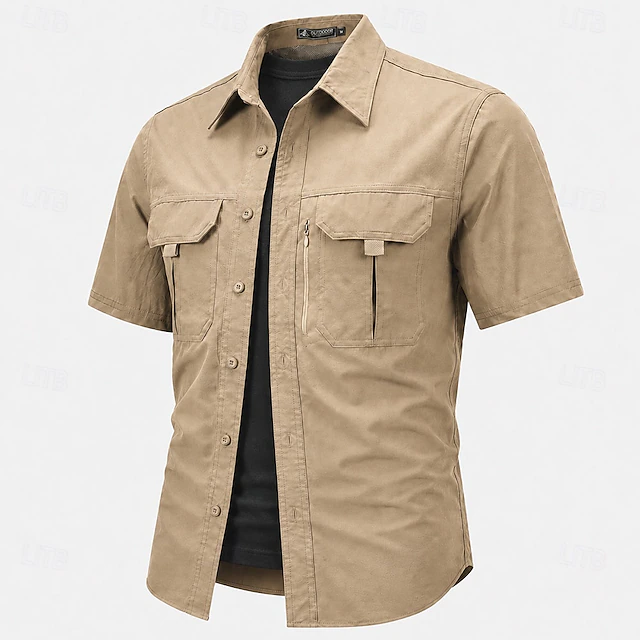 Men's Fishing Shirts Cargo Shirt Utility Shirt