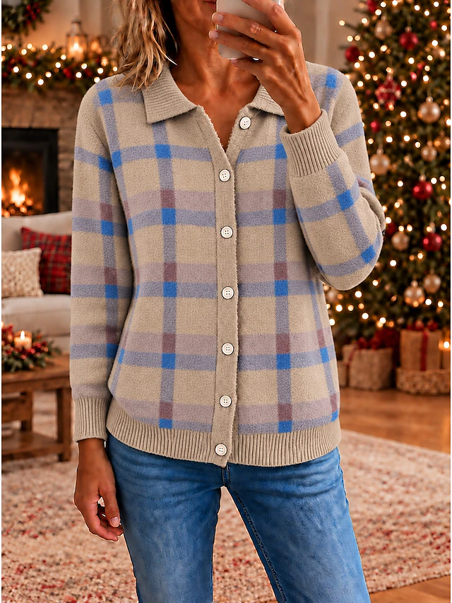 Women's Christmas Sweaters Sweater Cardigan Elegant Fashion Streetwear