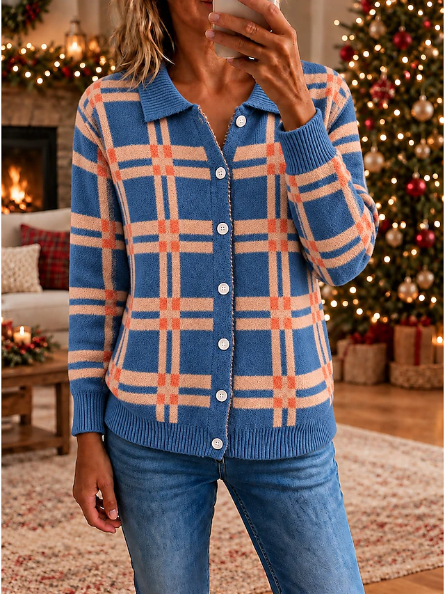 Women's Christmas Sweaters Sweater Cardigan Elegant Fashion Streetwear