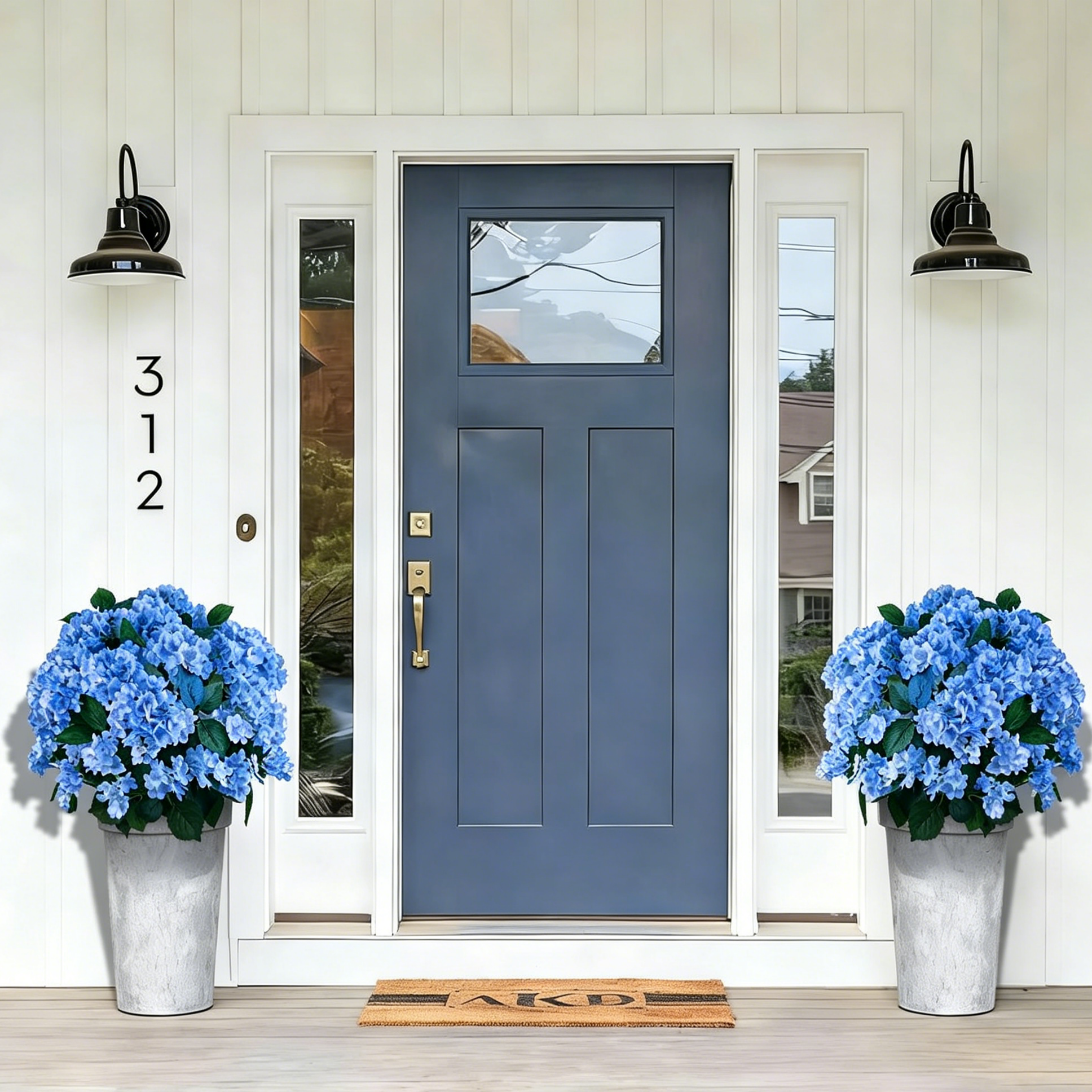 🔥Last Day 70% OFF🔥Artificial Outdoor Hydrangea Flowers - UV resistant, Waterproof, Windproof