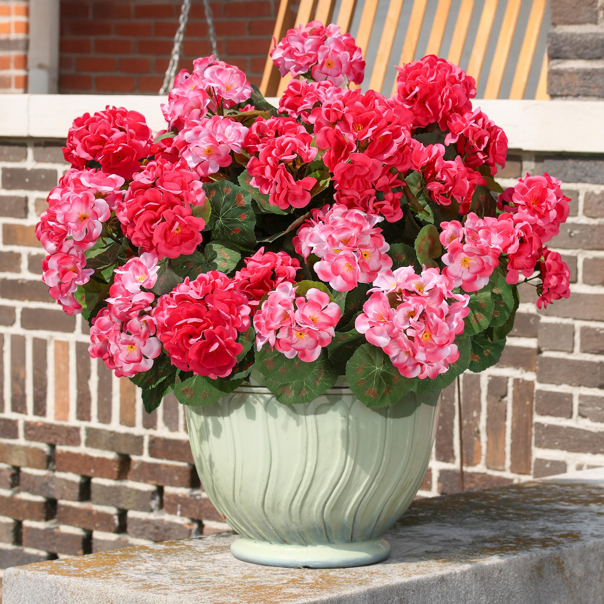 🔥Last Day 49% OFF🌼Artificial Geranium Flowers - UV resistant, Waterproof, Windproof