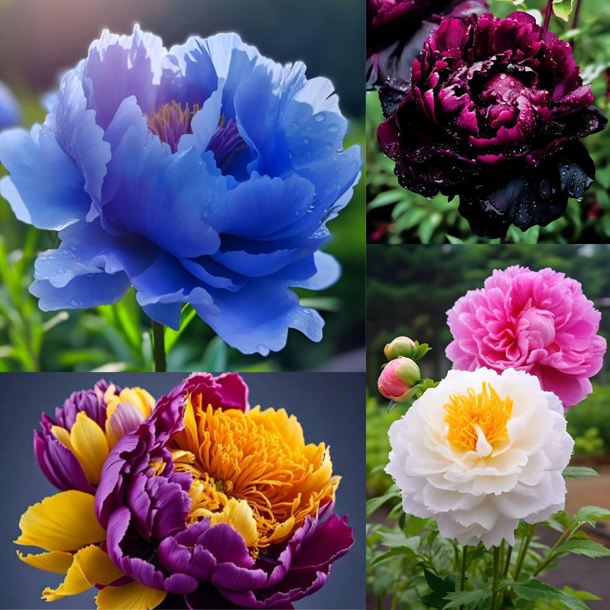 🌸 Viacfarebné semená pivónie – symbol šťastia, bohatstva a záhradnej elegancie ✨