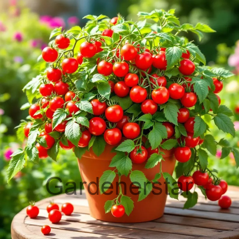🍅🍅Semená trpasličích paradajok v kvetináčoch