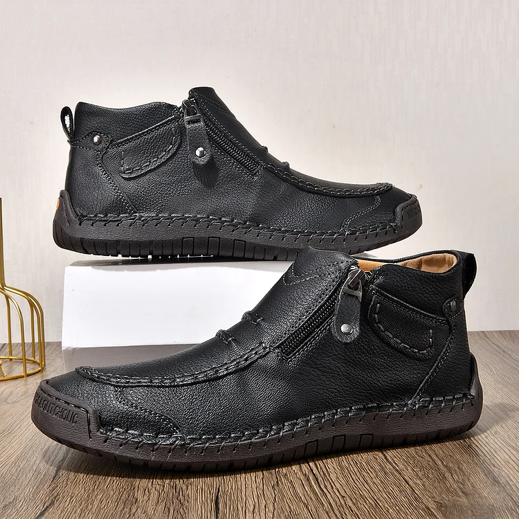 ⏰ Zeitlich begrenzt 49 % Rabatt – Handgefertigte Leder-Fahrerstiefel für Herren