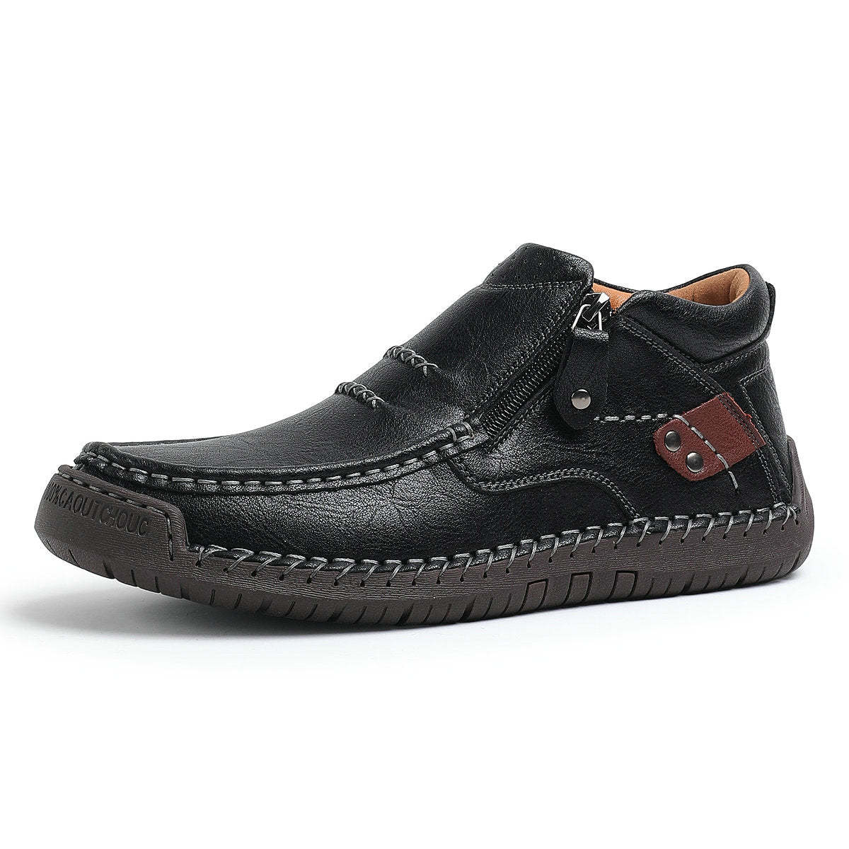 ⏰Zeitlich begrenzter Verkauf 70 % RABATT – Handgefertigte Slip-On-Fahrerstiefel aus hochwertigem Leder für Herren – breite Zehenpartie, Fußgewölbeunterstützung, wasserdicht, Druckentlastung, rutschfeste Sohle für Freizeit, Reisen und Outdoor