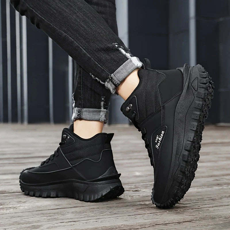 (⏰Zeitlich begrenzter Verkauf, 70 % RABATT) Arbeits- und Wanderstiefel für Herren – wasserdicht, rutschfest, durchstich- und bruchfest, breite Zehenpartie, Fußgewölbeunterstützung