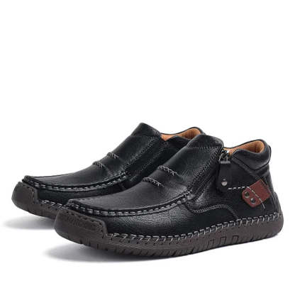 ⏰Zeitlich begrenzter Verkauf 70 % RABATT – Handgefertigte Slip-On-Fahrerstiefel aus hochwertigem Leder für Herren – breite Zehenpartie, Fußgewölbeunterstützung, wasserdicht, Druckentlastung, rutschfeste Sohle für Freizeit, Reisen und Outdoor