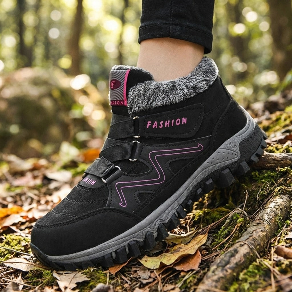 Stiefel mit Gepolstertem Futter und Profilsohle