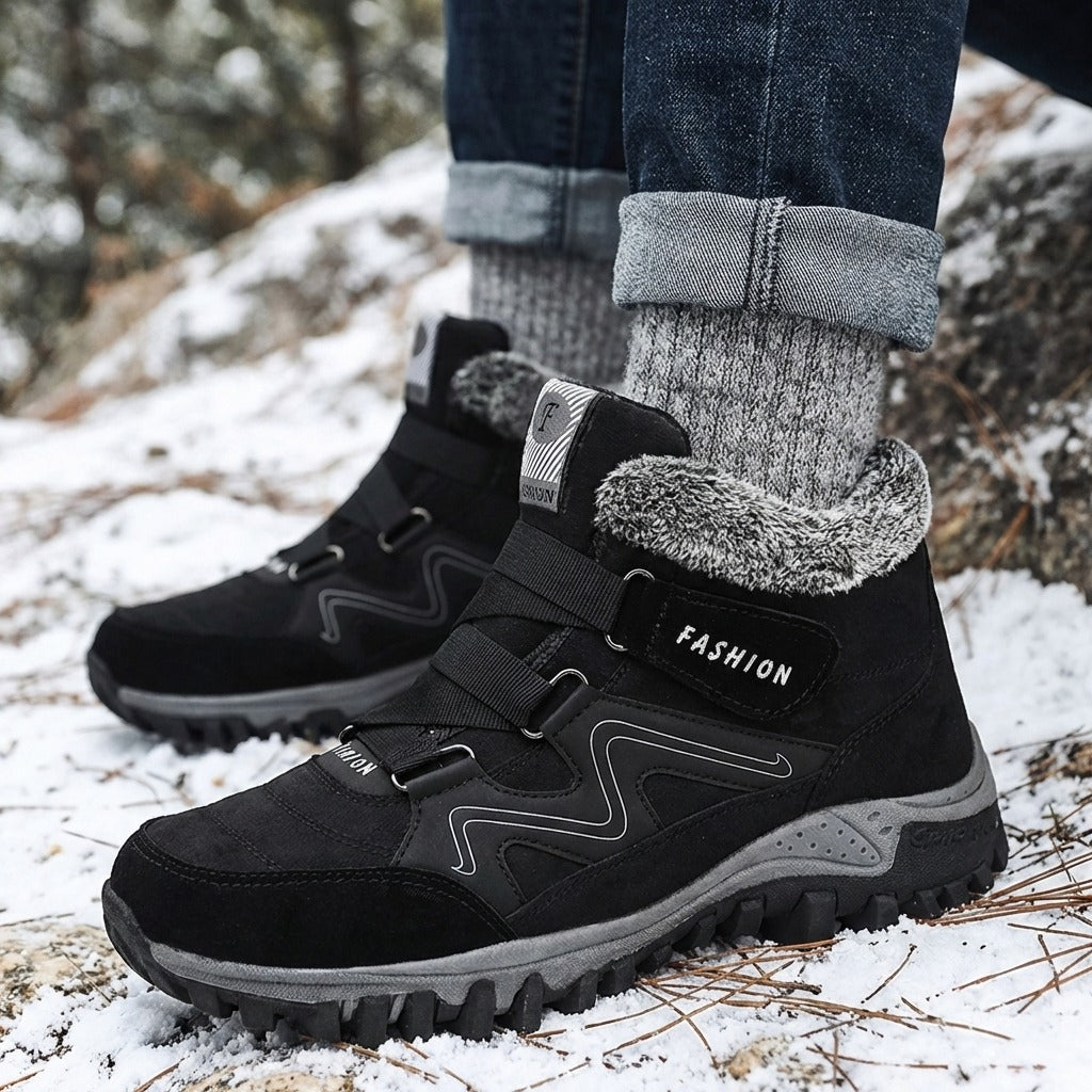 Stiefel mit Gepolstertem Futter und Profilsohle