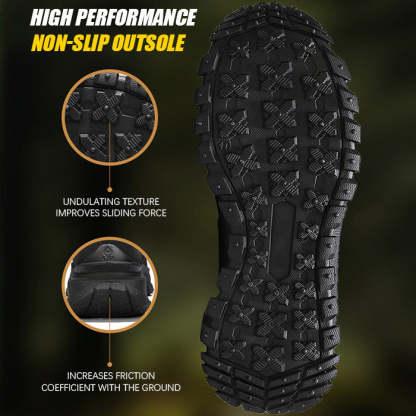 (⏰Zeitlich begrenzter Verkauf, 70 % RABATT) Arbeits- und Wanderstiefel für Herren – wasserdicht, rutschfest, durchstich- und bruchfest, breite Zehenpartie, Fußgewölbeunterstützung