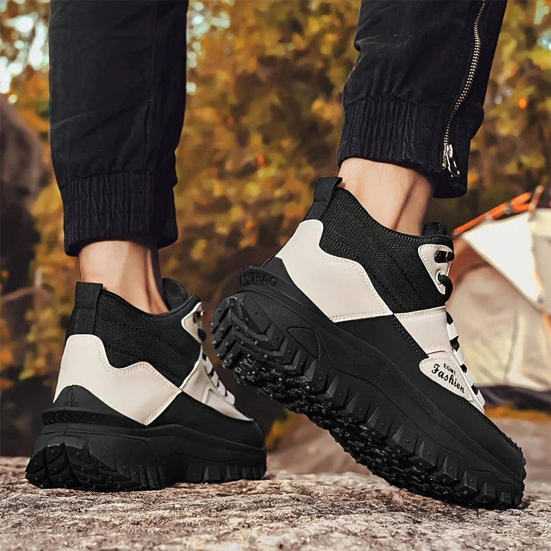 (⏰Zeitlich begrenzter Verkauf, 70 % RABATT) Arbeits- und Wanderstiefel für Herren – wasserdicht, rutschfest, durchstich- und bruchfest, breite Zehenpartie, Fußgewölbeunterstützung