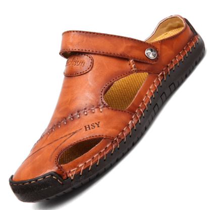 ✨LETZTER TAG DES SALE 50 % RABATT✨ Große Größe Weiches Leder Herren Atmungsaktive Outdoor-Sandalen