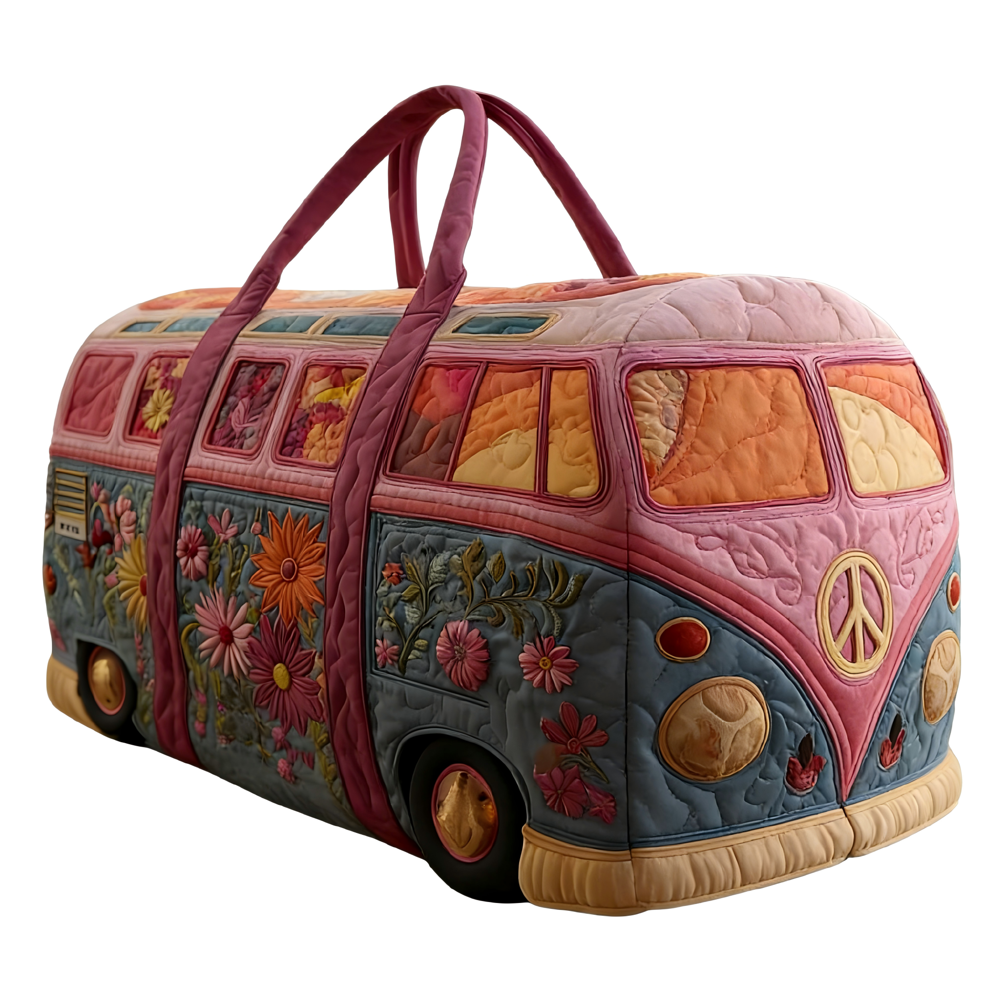 Retro Breeze Quilted Duffle Bag 