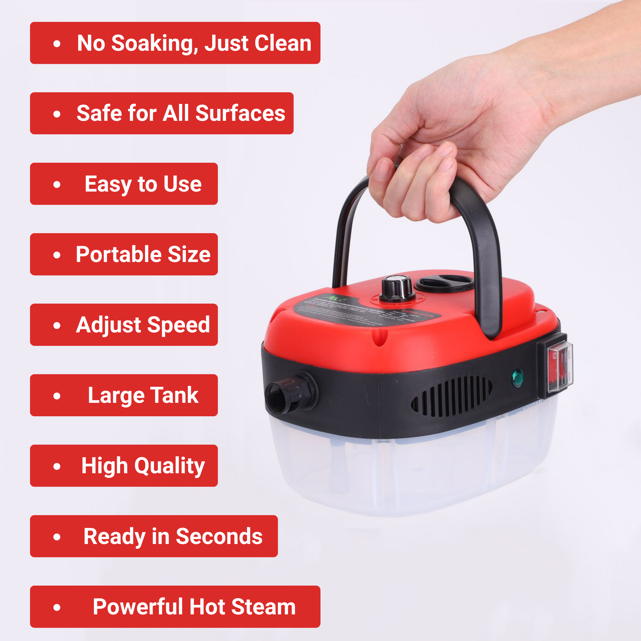 Car Steam Cleaner 2500W High-Temp Portable Machine