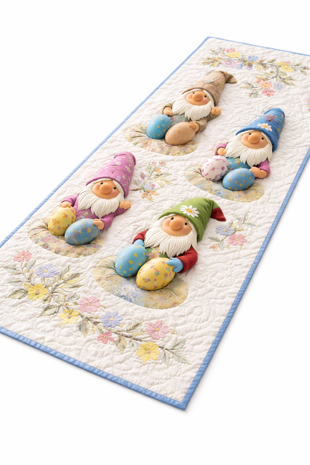 Gnome Blessing Quilted Table Runner