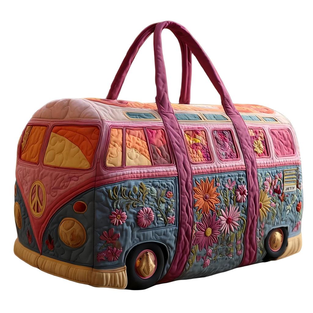 Retro Breeze Quilted Duffle Bag 