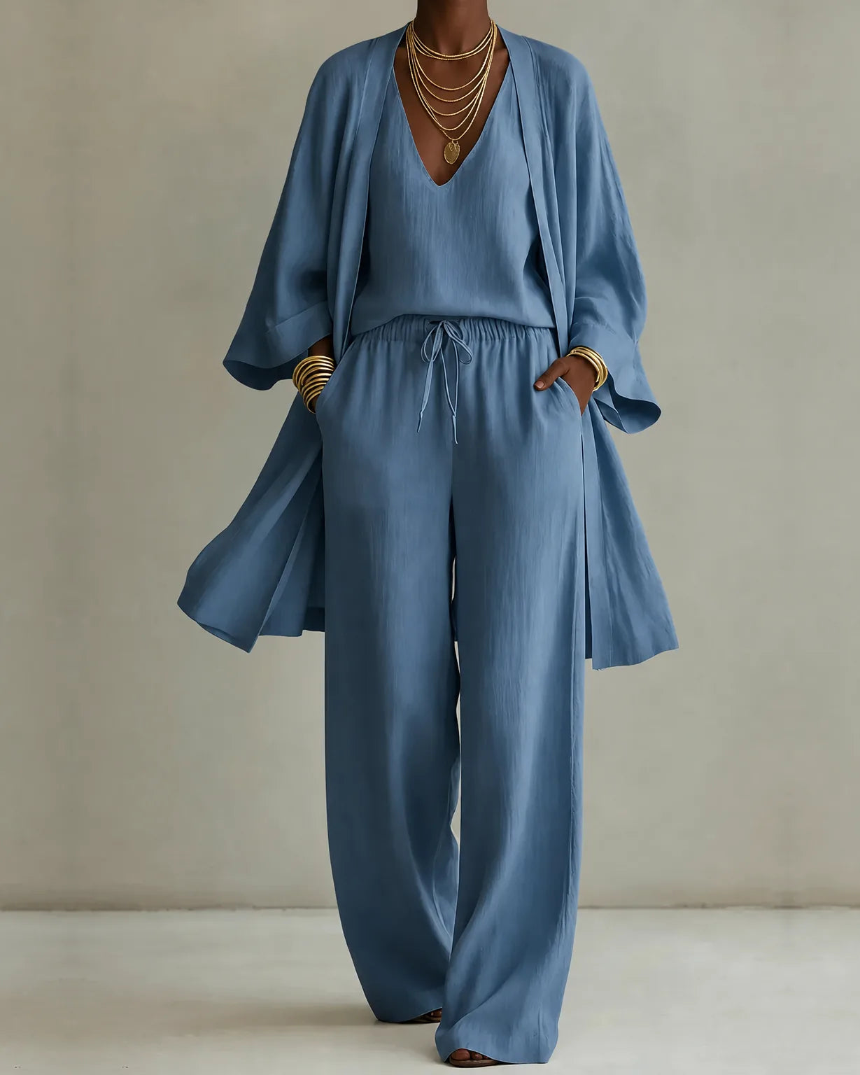 HOT SALE💥 3-piece Linen Look Set
