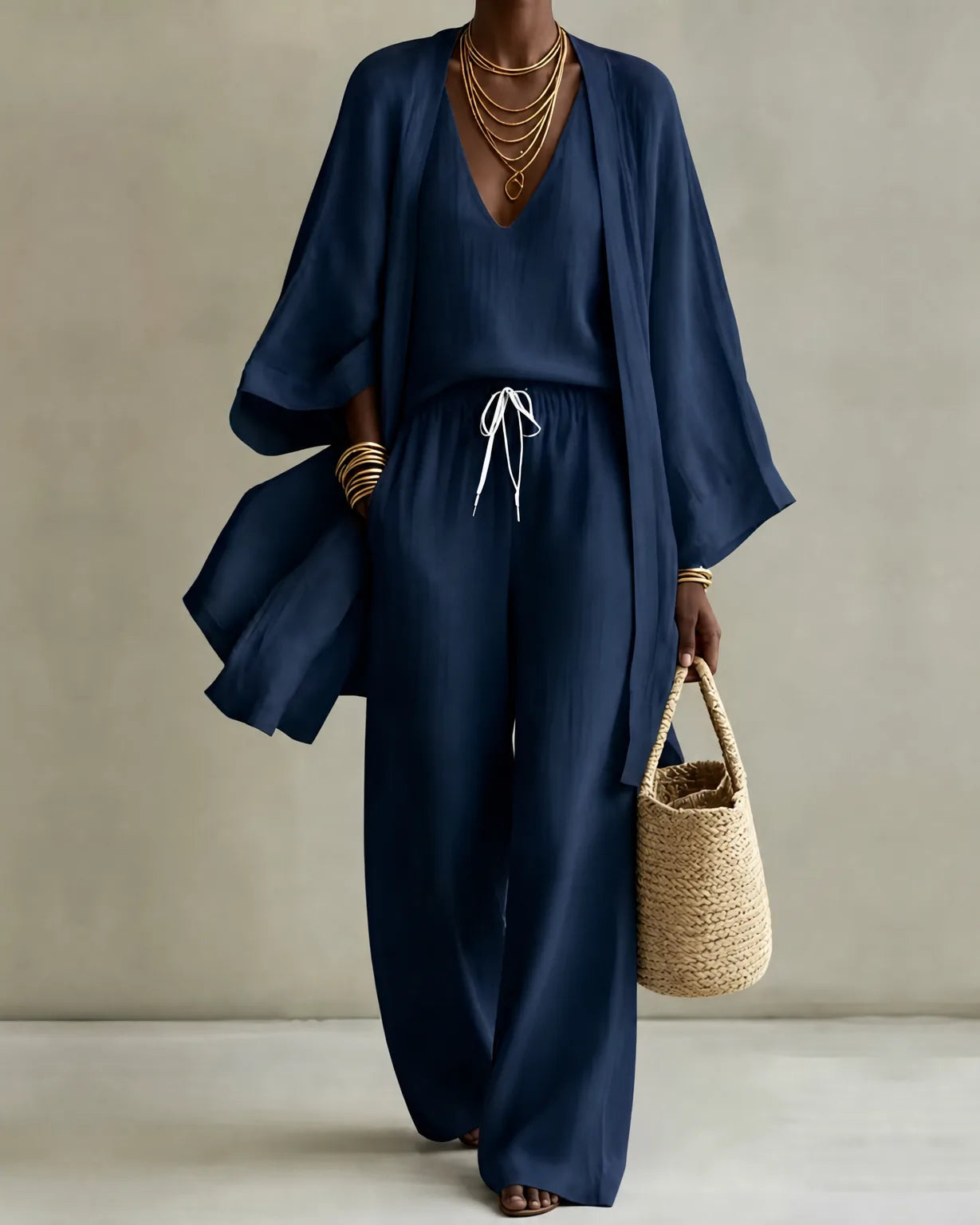 HOT SALE💥 3-piece Linen Look Set