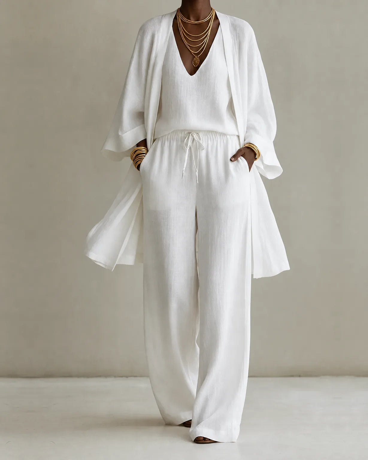 HOT SALE💥 3-piece Linen Look Set