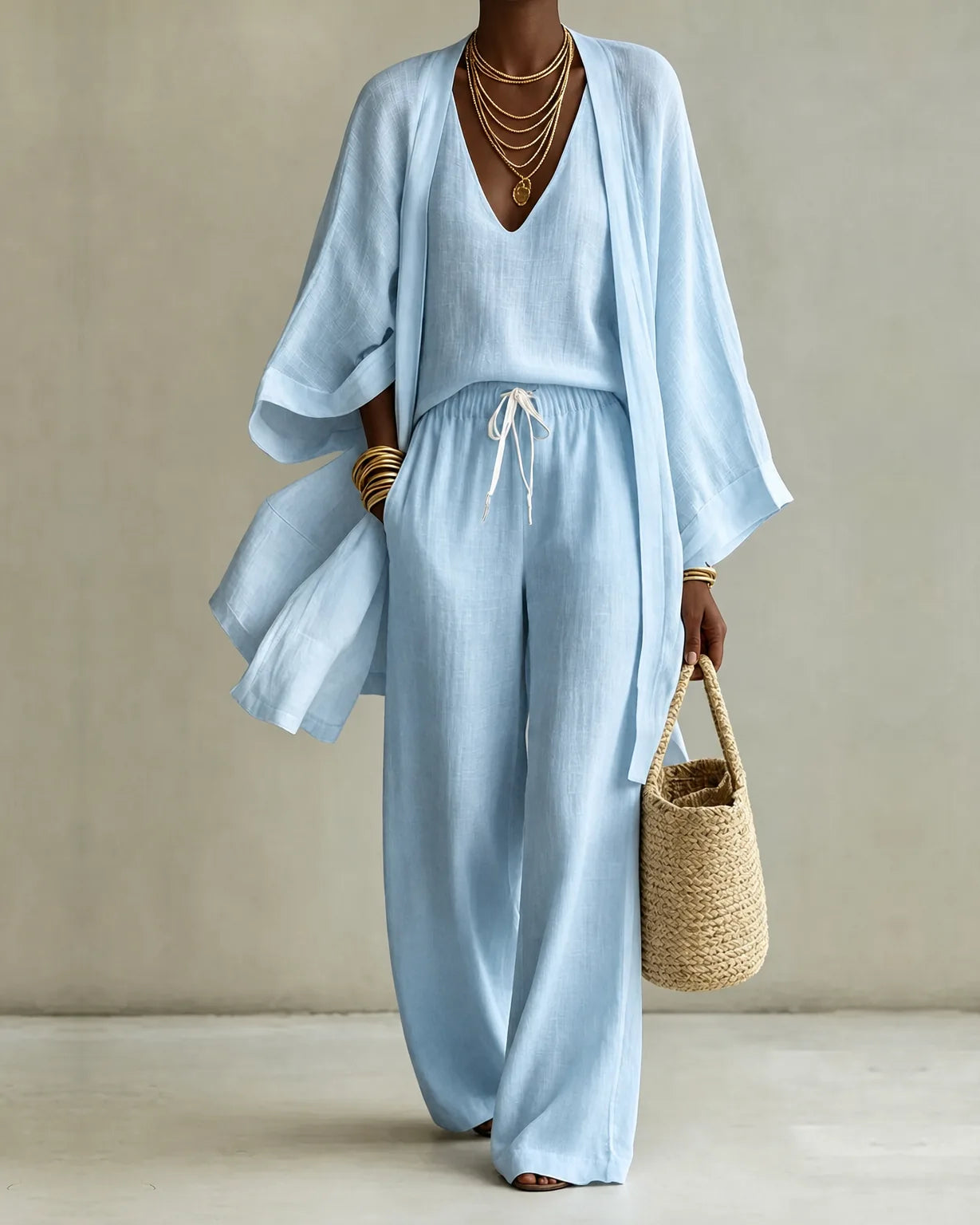 HOT SALE💥 3-piece Linen Look Set