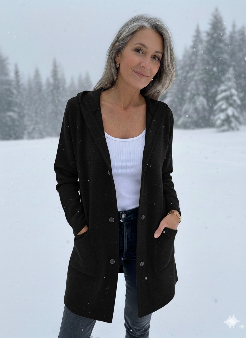 NEW🔥 Casual Single Breasted Hooded Jacket