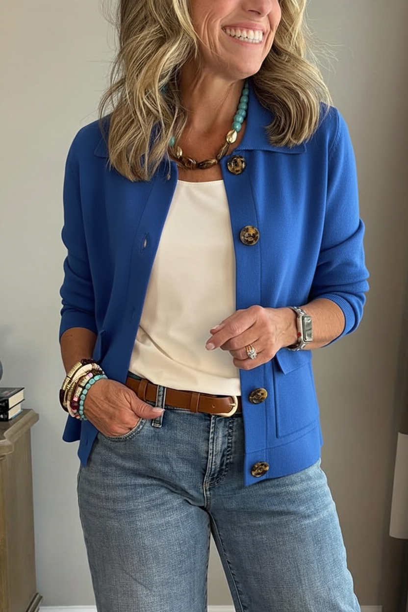 New Arrivals🔥 Casual Lapel Pocket Solid Color Jacket