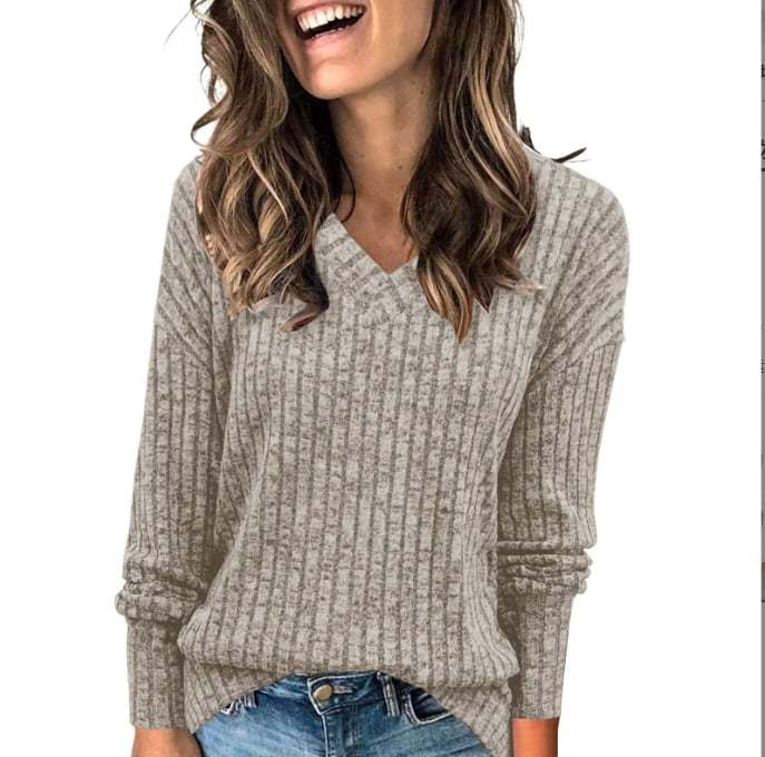 Women Casual Fall Tops Lightweight Tunic Sweaters