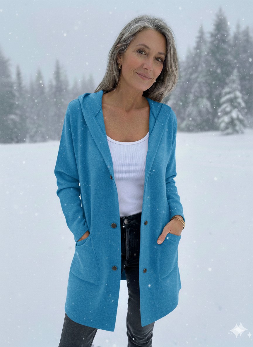 NEW🔥 Casual Single Breasted Hooded Jacket