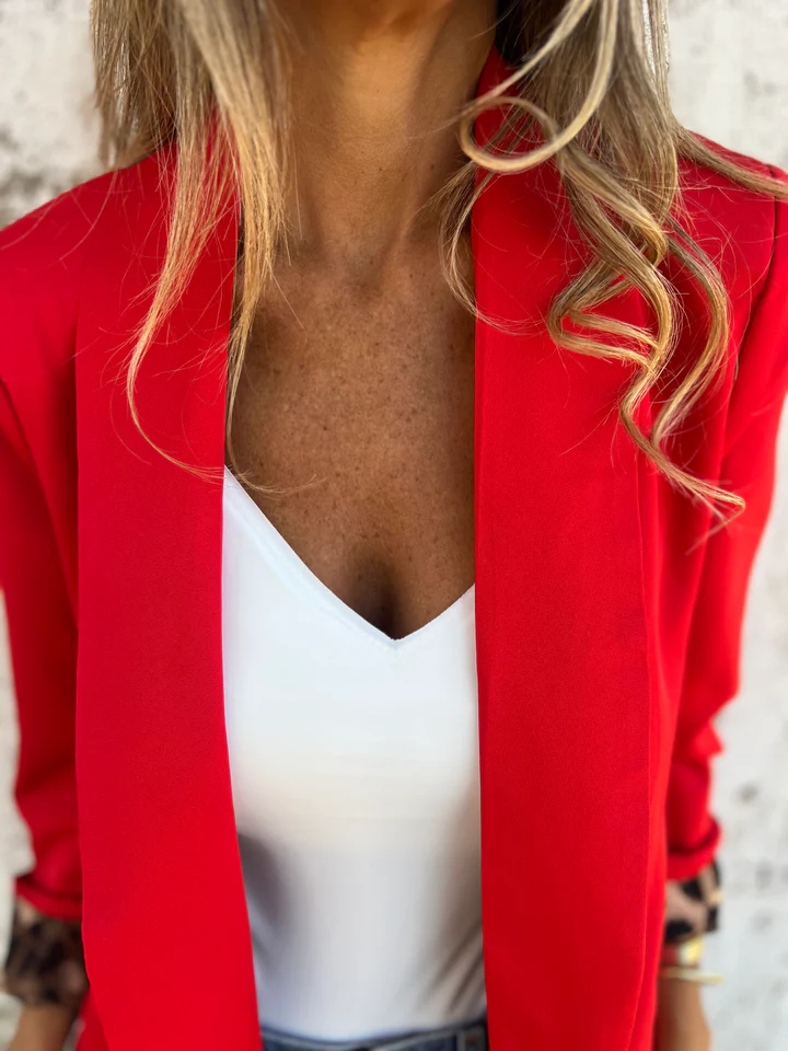 CLEARANCE SALE🔥Leopard Lined Blazer