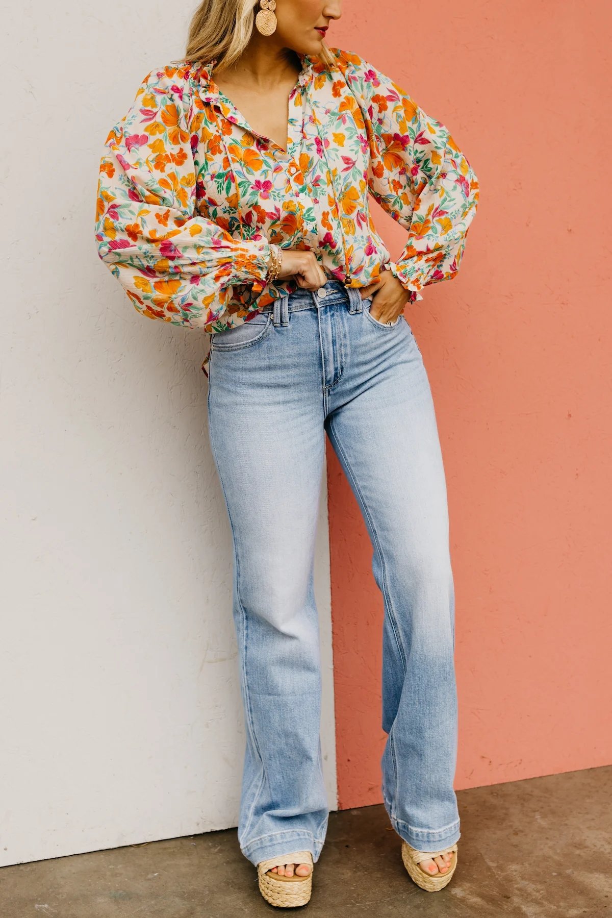 🏆LAST DAY SALE💥 Vintage Wash Plus-Size Jeans — Stretchy, Tummy Control & Straight Leg Fit