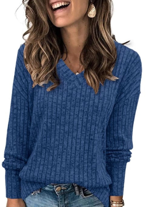 Women Casual Fall Tops Lightweight Tunic Sweaters
