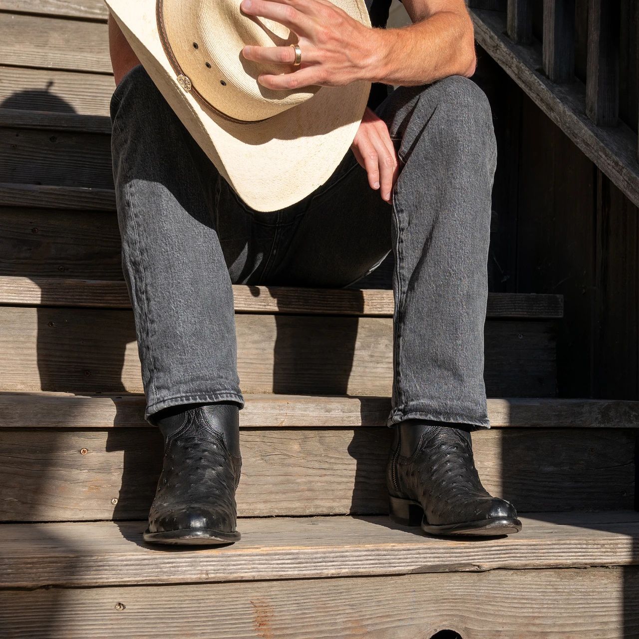 Western Shoes round Toe Men's Casual Men's Boots