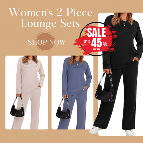 CLEARANCE SALE🔥 Women's 2 Piece Sets Sweatshirt Casual Travel Outfits