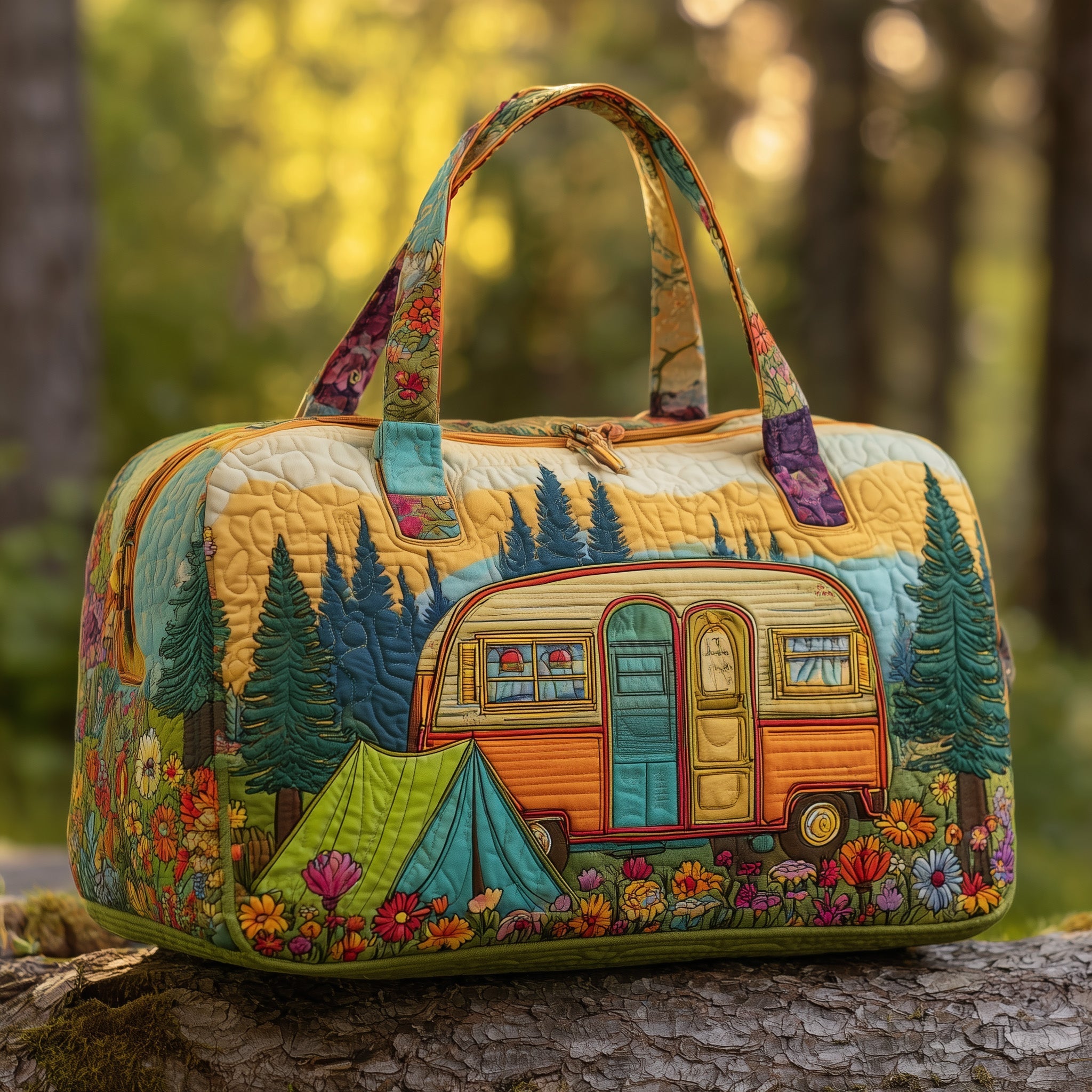 Cozy Camper Quilted Duffle Bag GFTOMA3442
