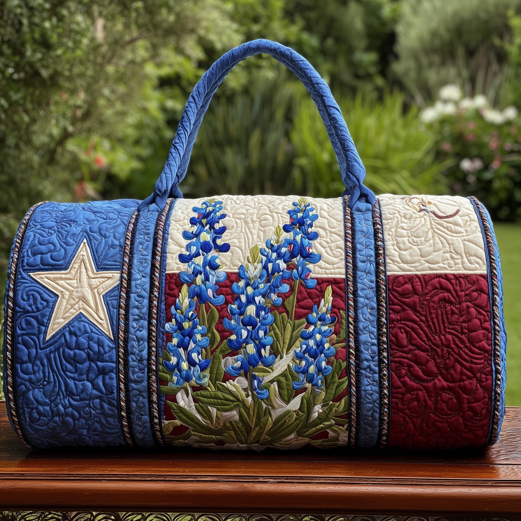 Bluebonnet Charm Quilted Duffle Bag GFTONL5687