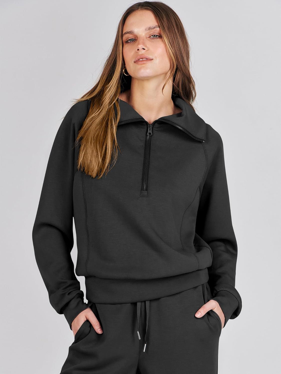 2024 Fall Trendy Outfits Oversized Two Piece Sweatsuit