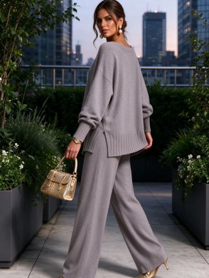 ⏰ LAST DAY SAVE 50% 💥Hot Sale Soft Cashmere Casual Sweater Suit