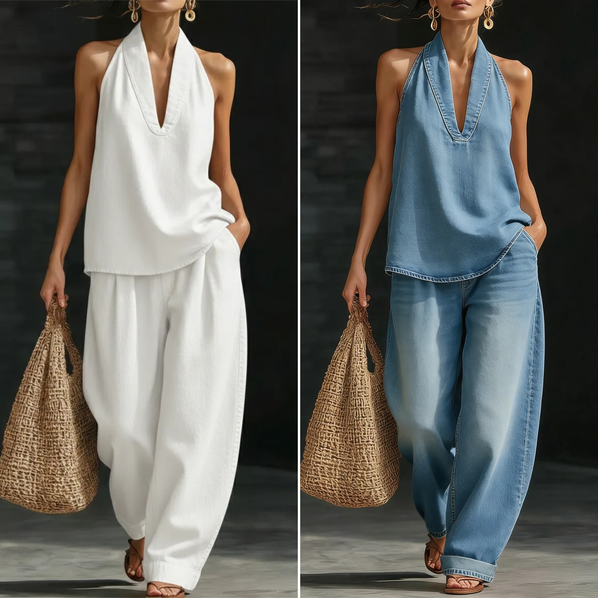 🔥Best Selling🔥 Cozy Minimalist Two-piece Denim Set