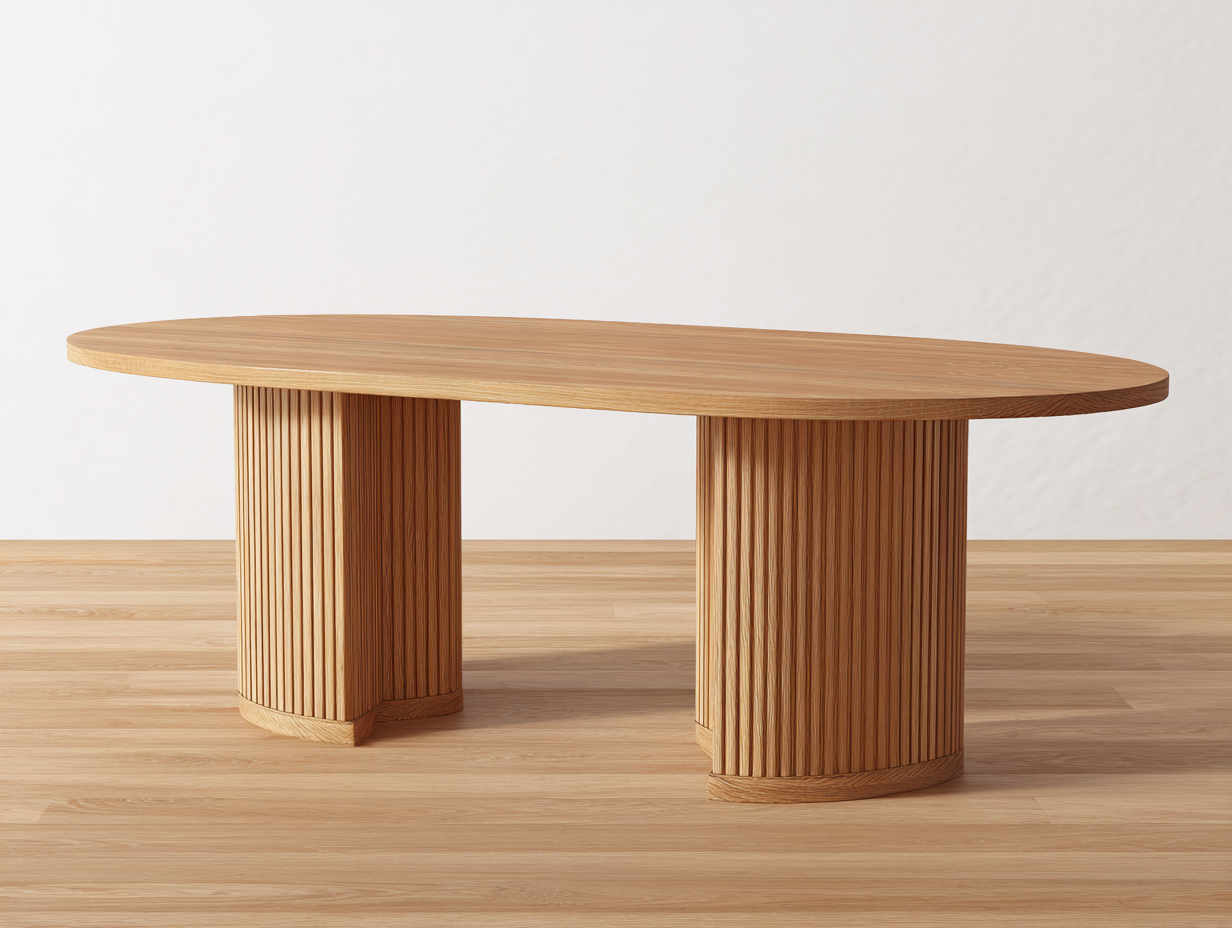 Tavolo da pranzo 200x90x75 cm Legno naturale Stile moderno