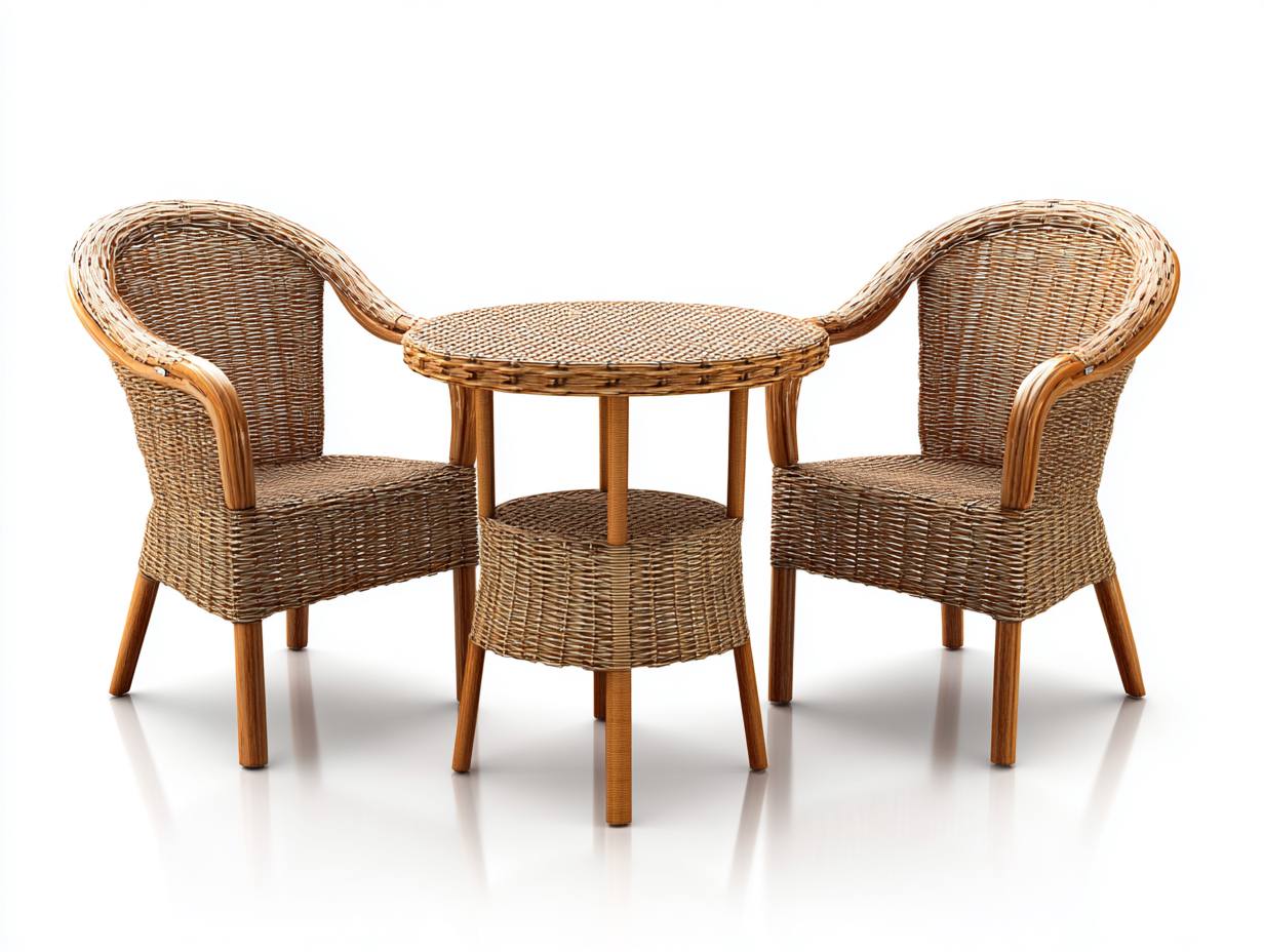 Set salotto da giardino 150x80x78 cm Naturale Stile tradizionale