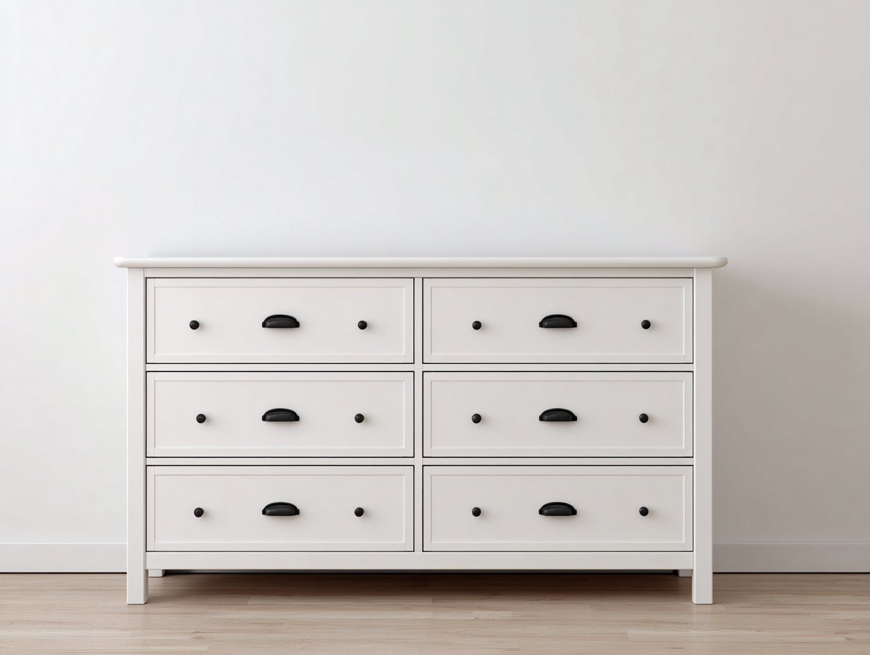 Credenza 130x45x78 cm Bianco Stile classico