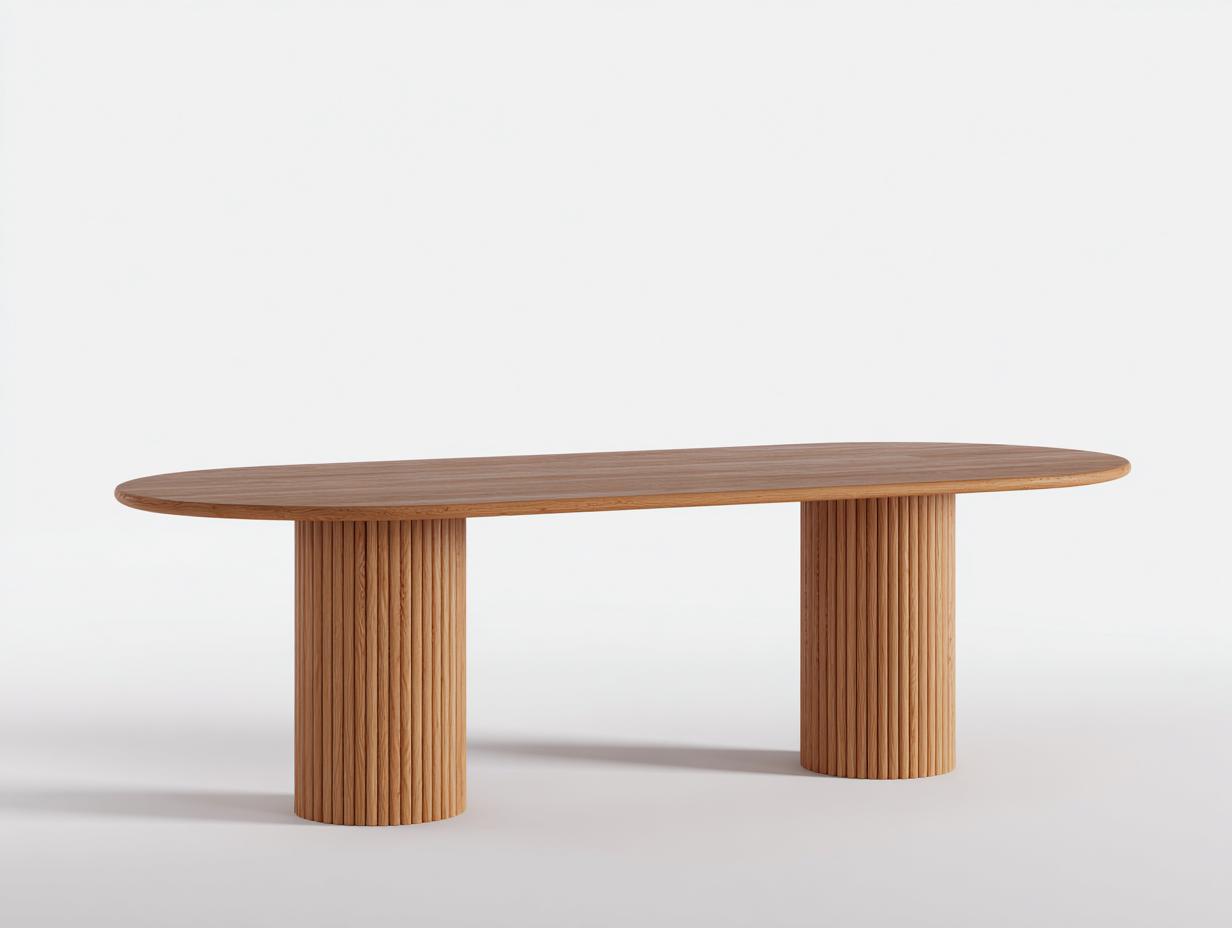 Tavolo da pranzo 200x95x75 cm Legno naturale Stile minimalista