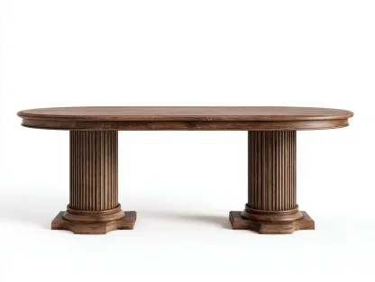 Table à manger en bois massif 200x100x75 cm - brun - style classique élégant-Homimyloft