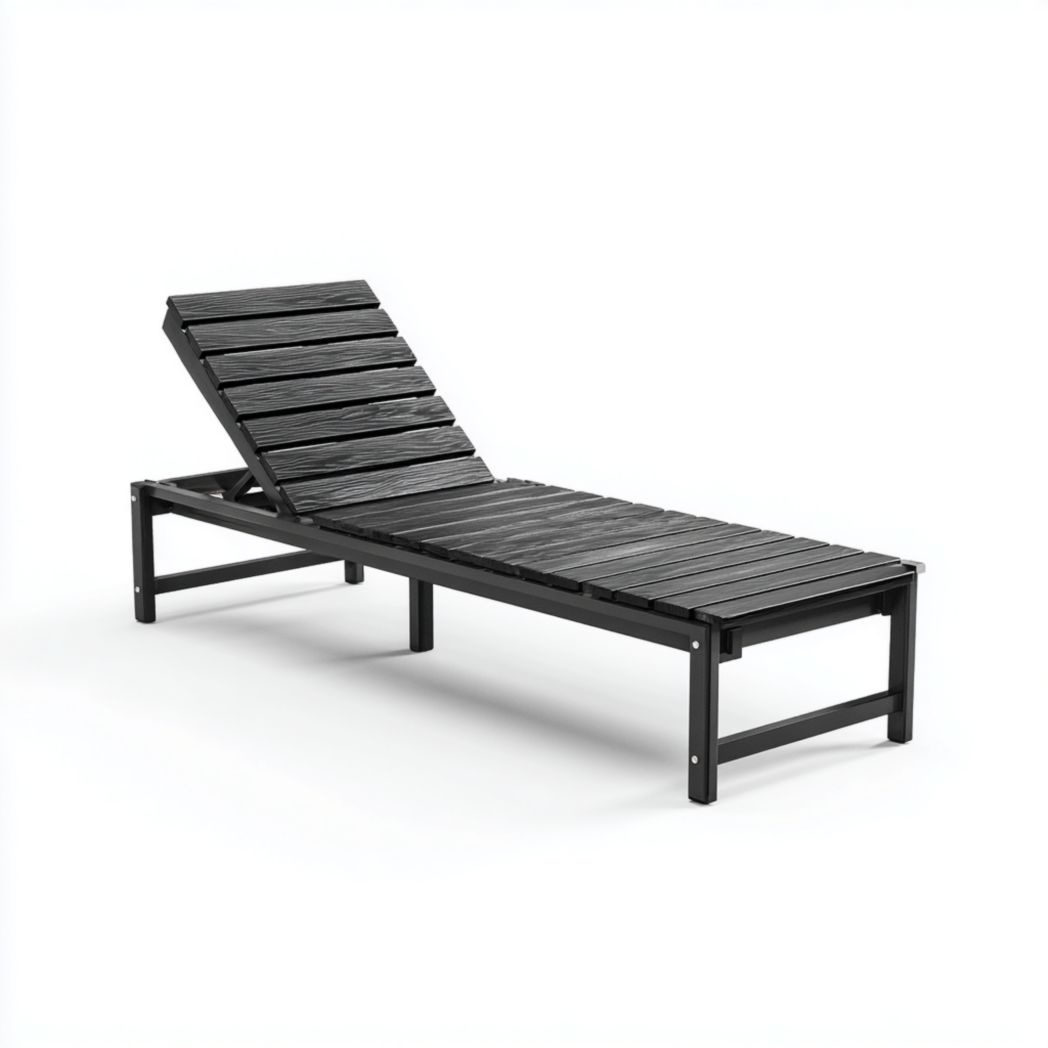 Chaise longue d’extérieur à lattes avec dossier réglable-Girotto Furniture