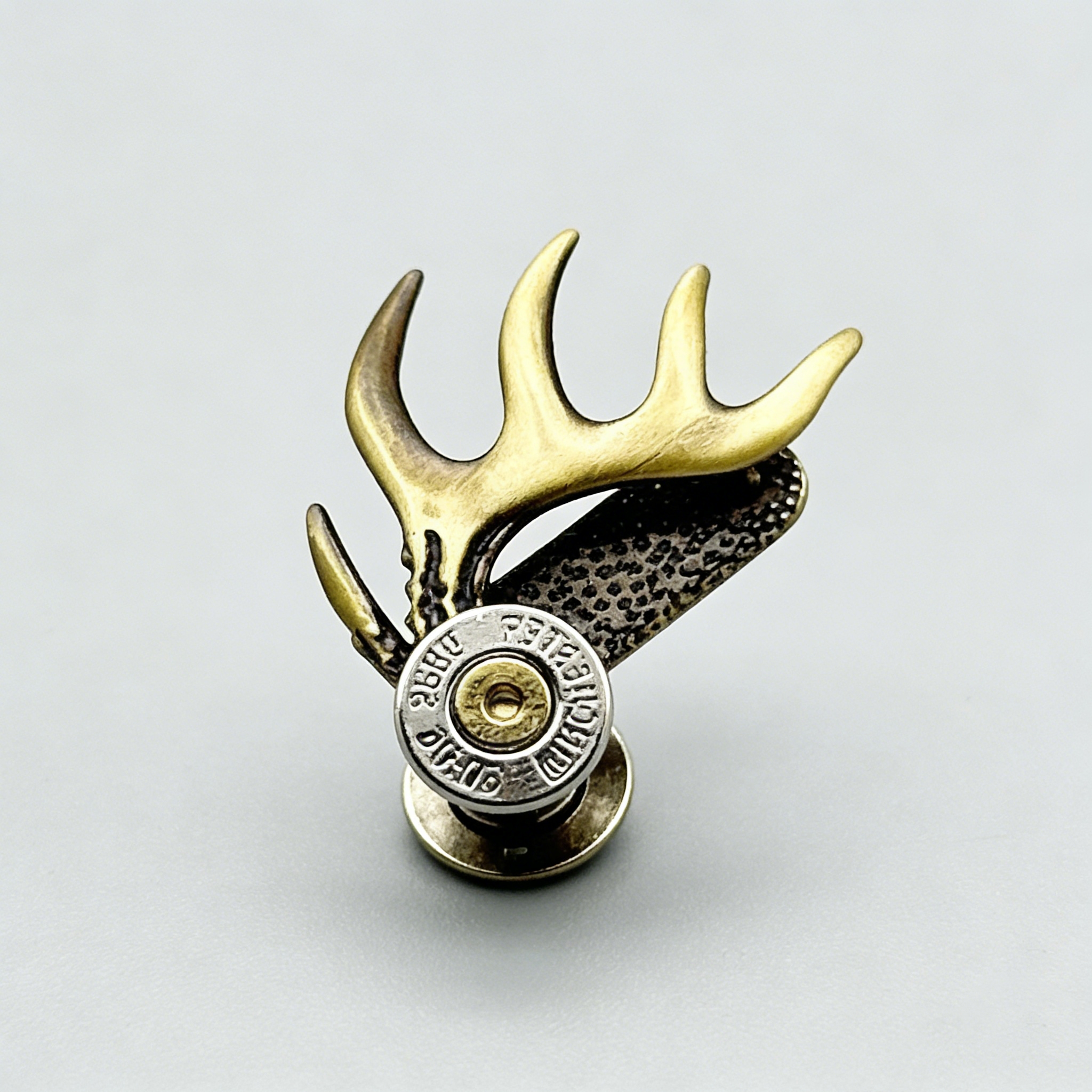 Simple Style Antler Brooch Lightweight Luxury Accessory for Women & Men