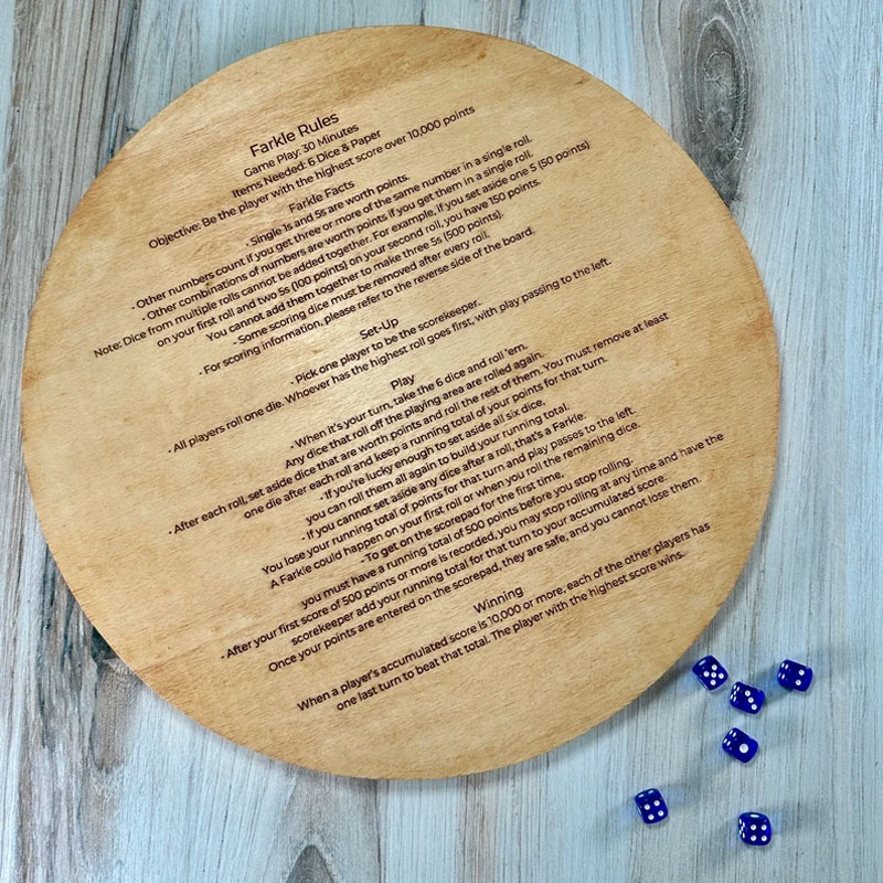 Farkle Dice Tray